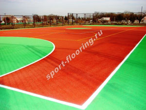 Купить покрытие для спортивных площадок из резиновой крошки в Краснодаре